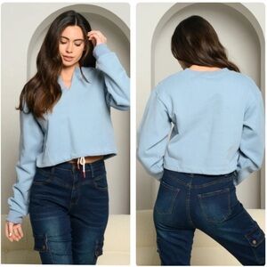 WOMEN'S LONG SLEEVE V-NECK PULLOVER SWEATER